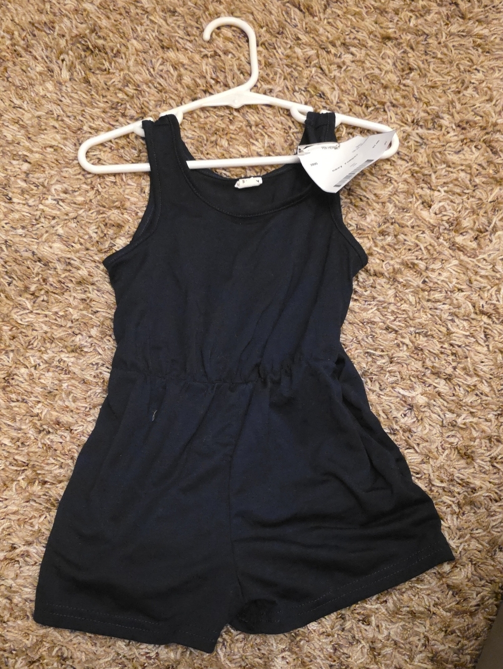 Navy Kids Romper Shorts - Comfortable Sleeveless Bottoms